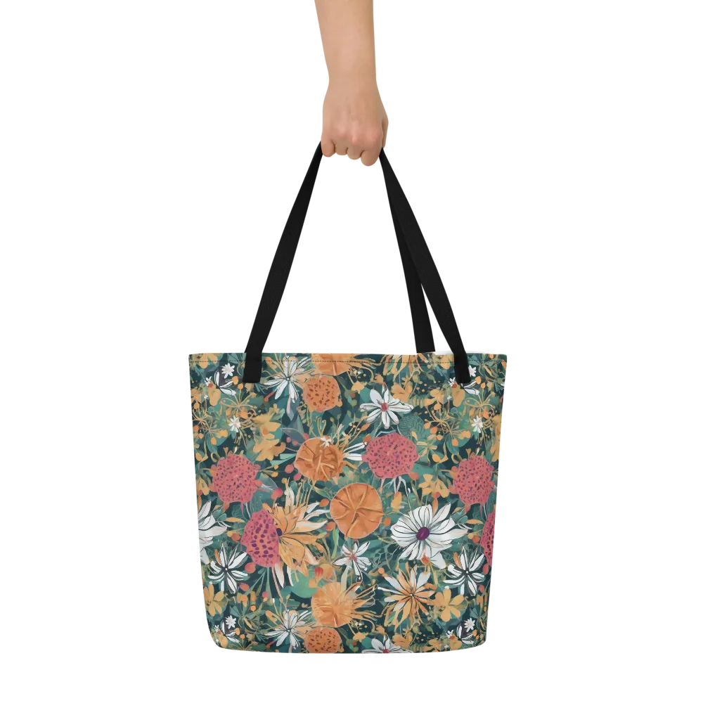 Tangerine Conservatory on Large Tote Bag W/ Pocket — Front