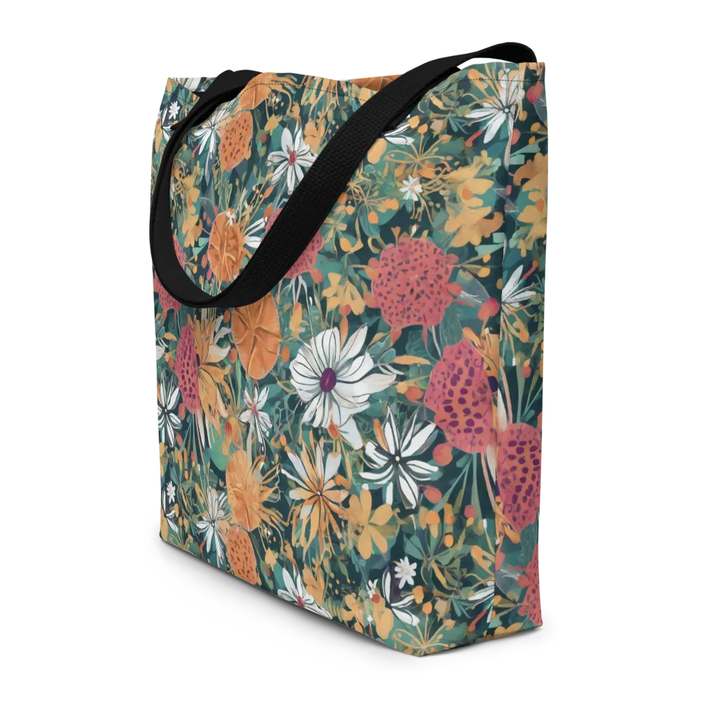Tangerine Conservatory on Large Tote Bag W/ Pocket — Front