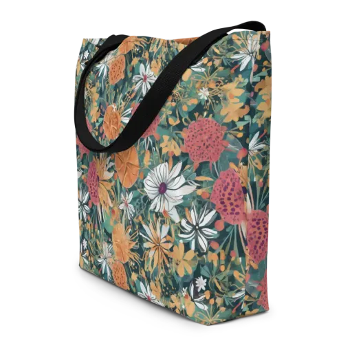 Tangerine Conservatory on a Large Tote Bag W/ Pocket