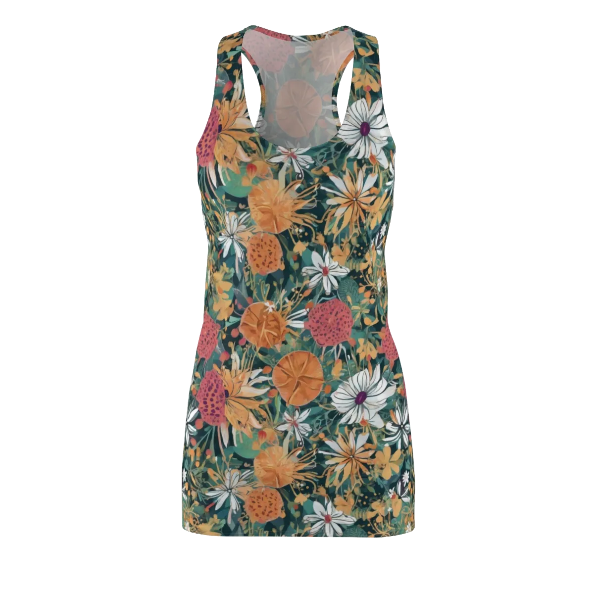 Tangerine Conservatory on Racerback Dress — Front