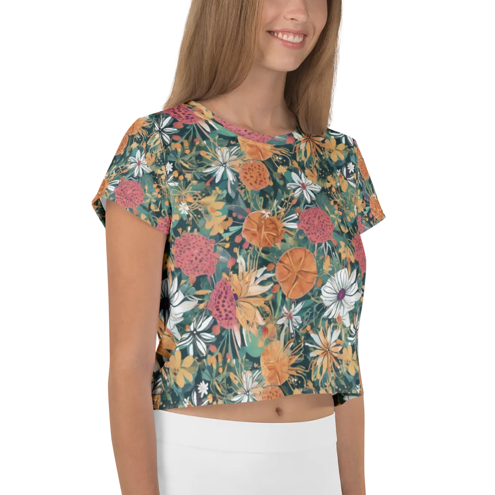 Tangerine Conservatory on Crop Tee — Right