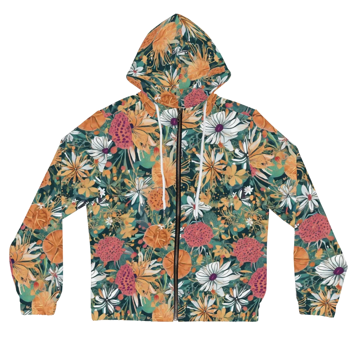 Tangerine Conservatory on Women's Full-Zip Hoodie — Front