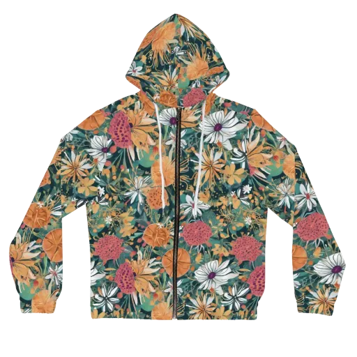 Tangerine Conservatory on a Women's Full-Zip Hoodie