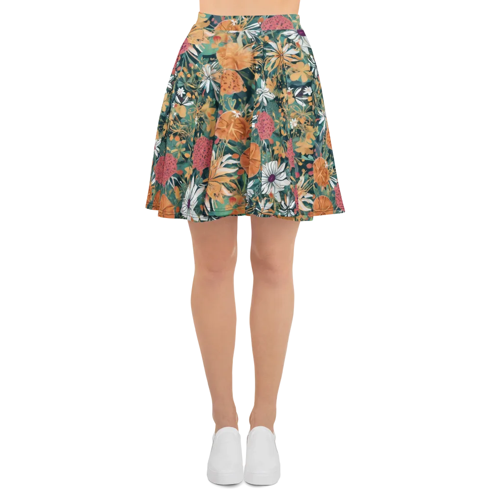 Tangerine Conservatory on Skater Skirt — Front