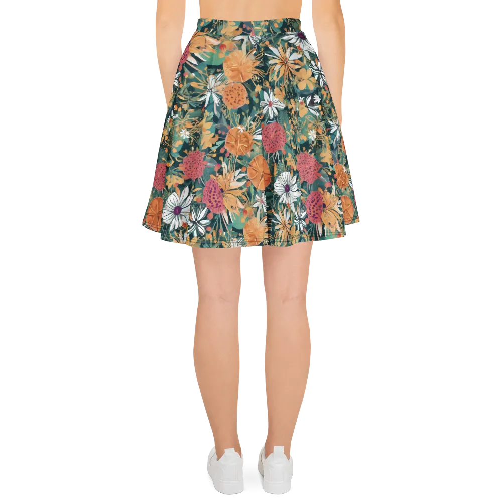 Tangerine Conservatory on Skater Skirt — Back