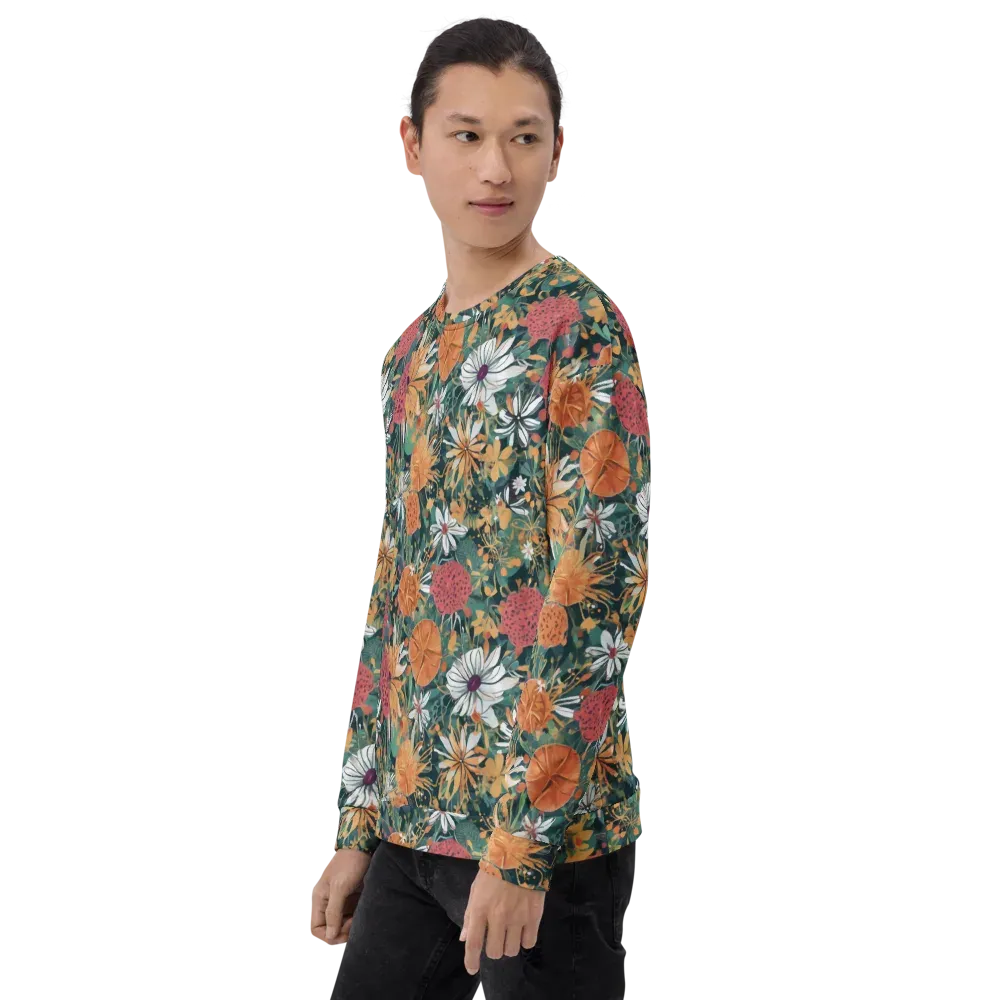 Tangerine Conservatory on Sweatshirt — Left Front