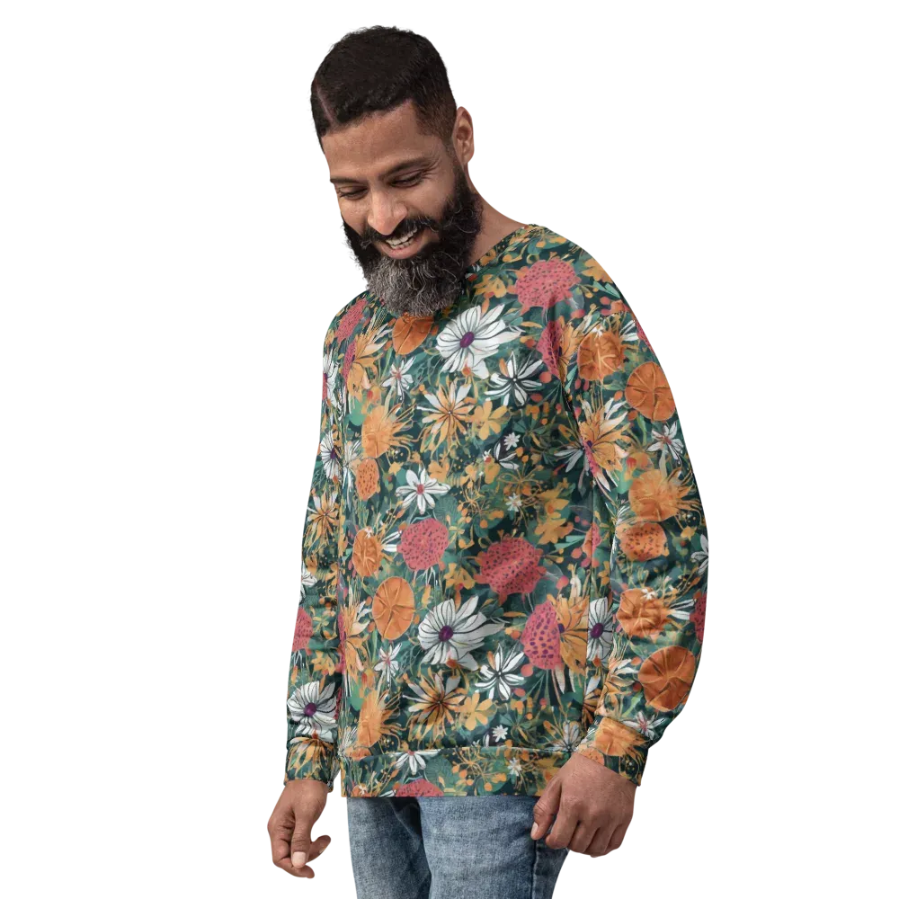 Tangerine Conservatory on Sweatshirt — Left Front