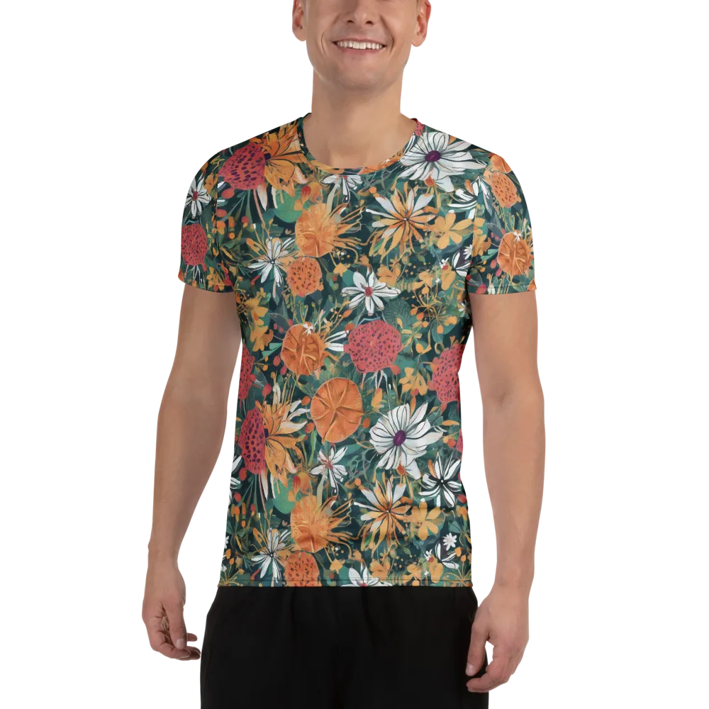 Tangerine Conservatory on Men's Athletic T-Shirt — Front