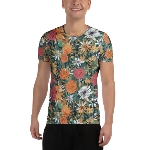 Tangerine Conservatory on a Men's Athletic T-Shirt