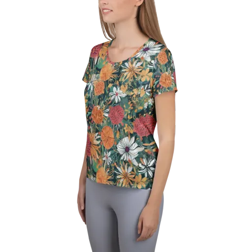 Tangerine Conservatory on a Women's Athletic T-Shirt