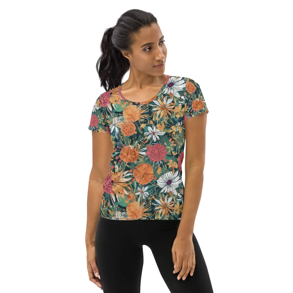 Tangerine Conservatory on Women's Athletic T-Shirt — Front