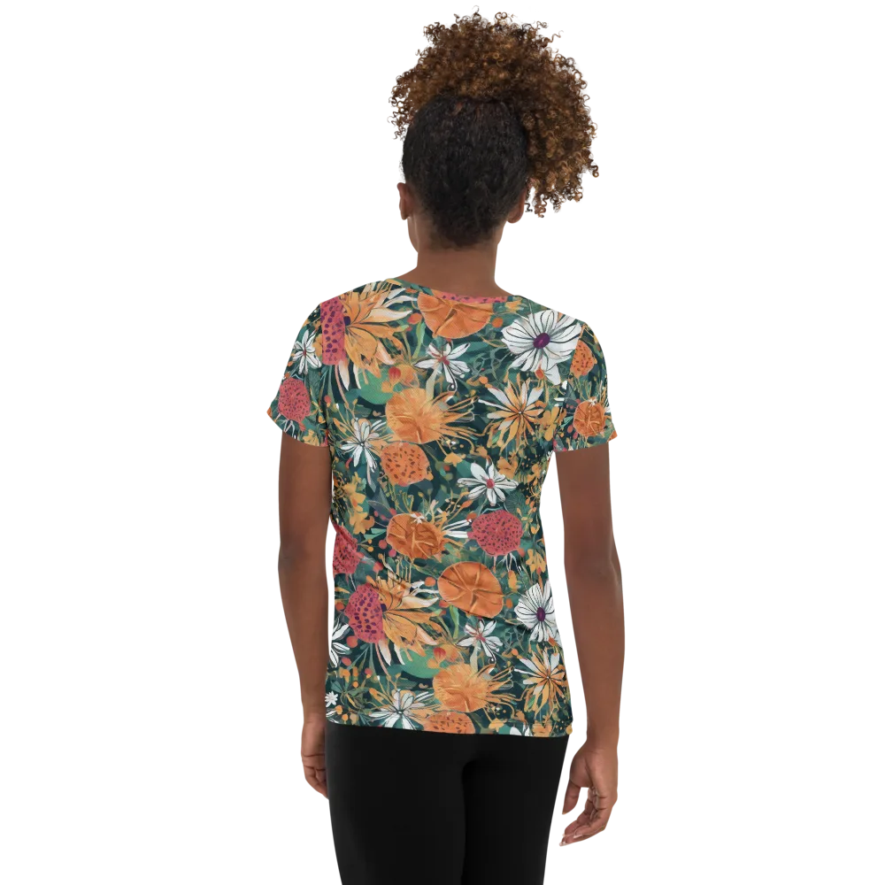 Tangerine Conservatory on Women's Athletic T-Shirt — Back