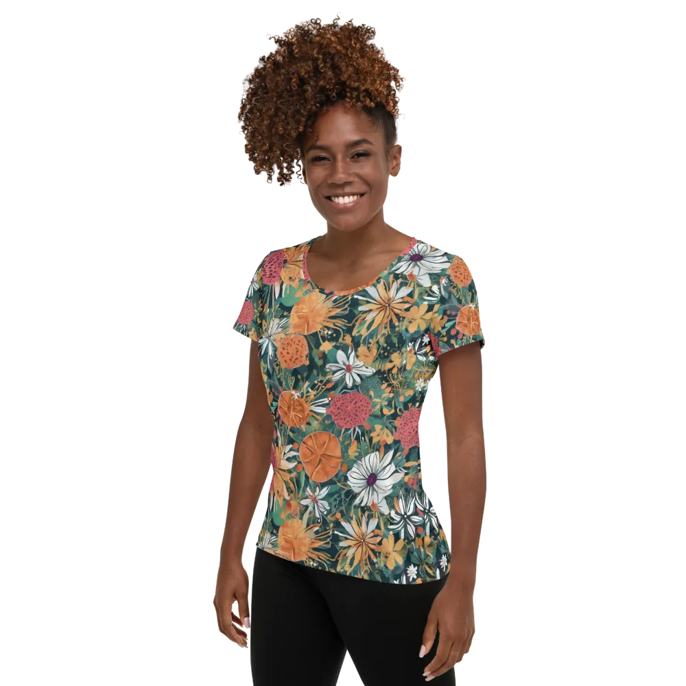 Tangerine Conservatory on Women's Athletic T-Shirt — Left