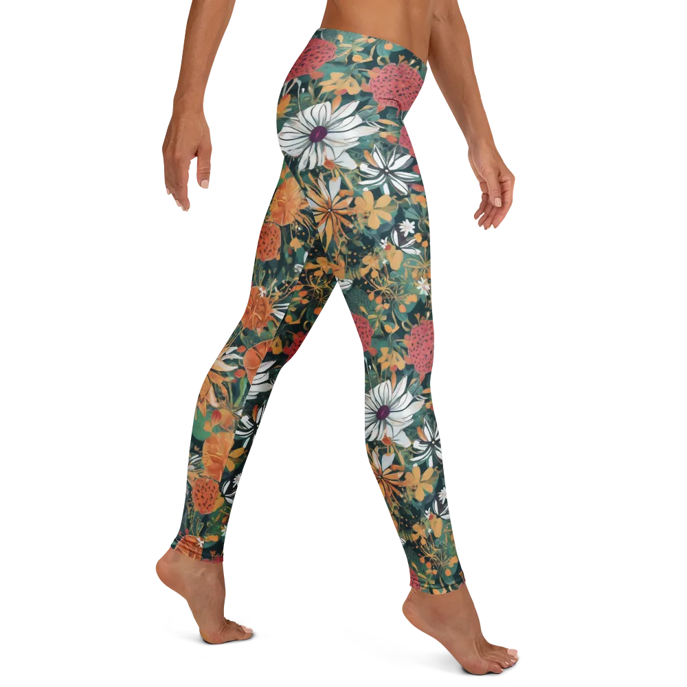Tangerine Conservatory on Leggings — Right