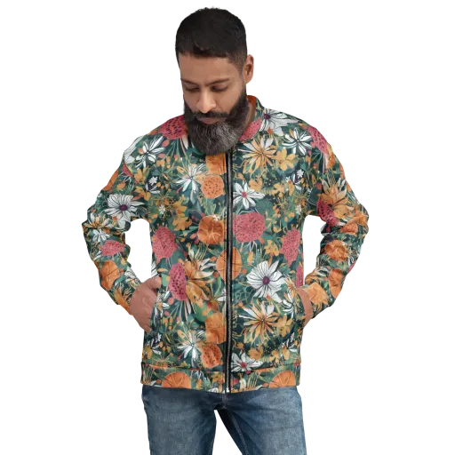 Tangerine Conservatory on a Bomber Jacket