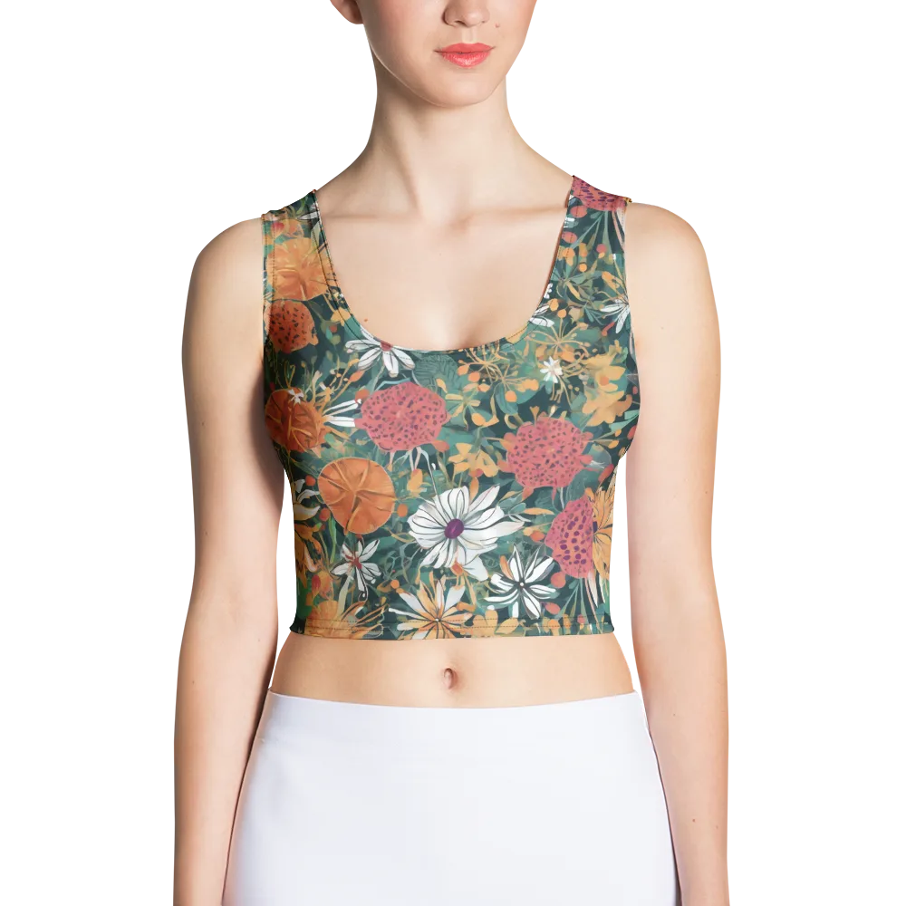 Tangerine Conservatory on Crop Top — Front