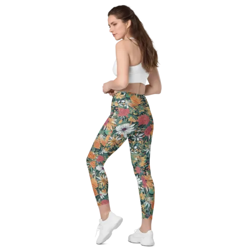 Tangerine Conservatory on a Leggings with Pockets