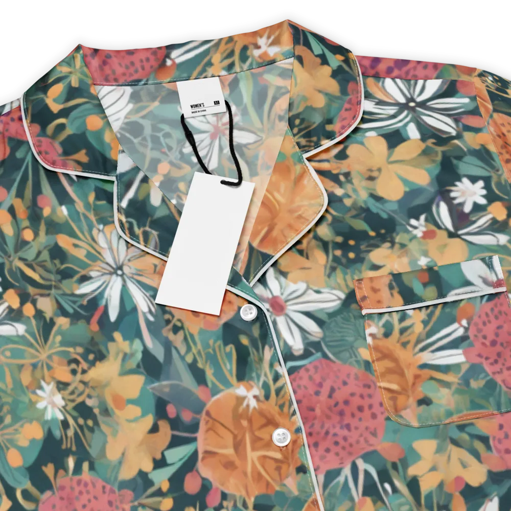 Tangerine Conservatory on Women's Short Sleeve Pajama Top — Product details