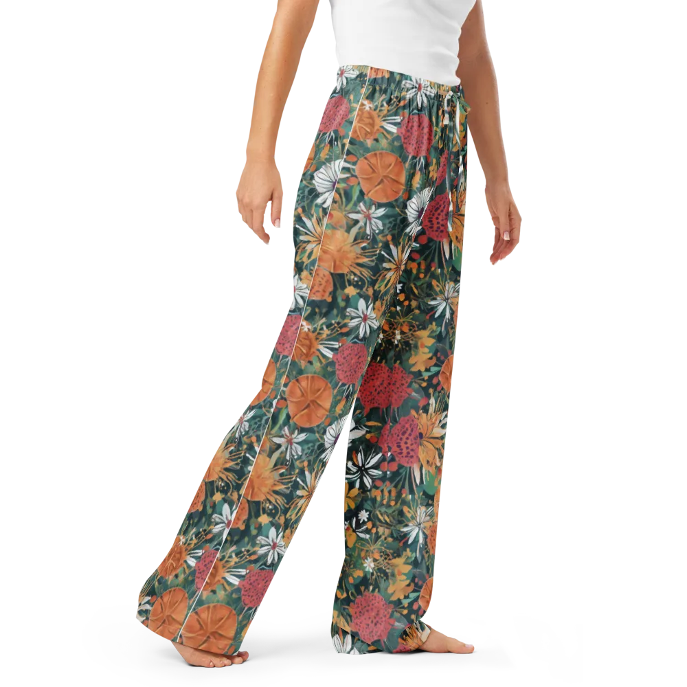 Tangerine Conservatory on Women's Pajama Pants — Right Front
