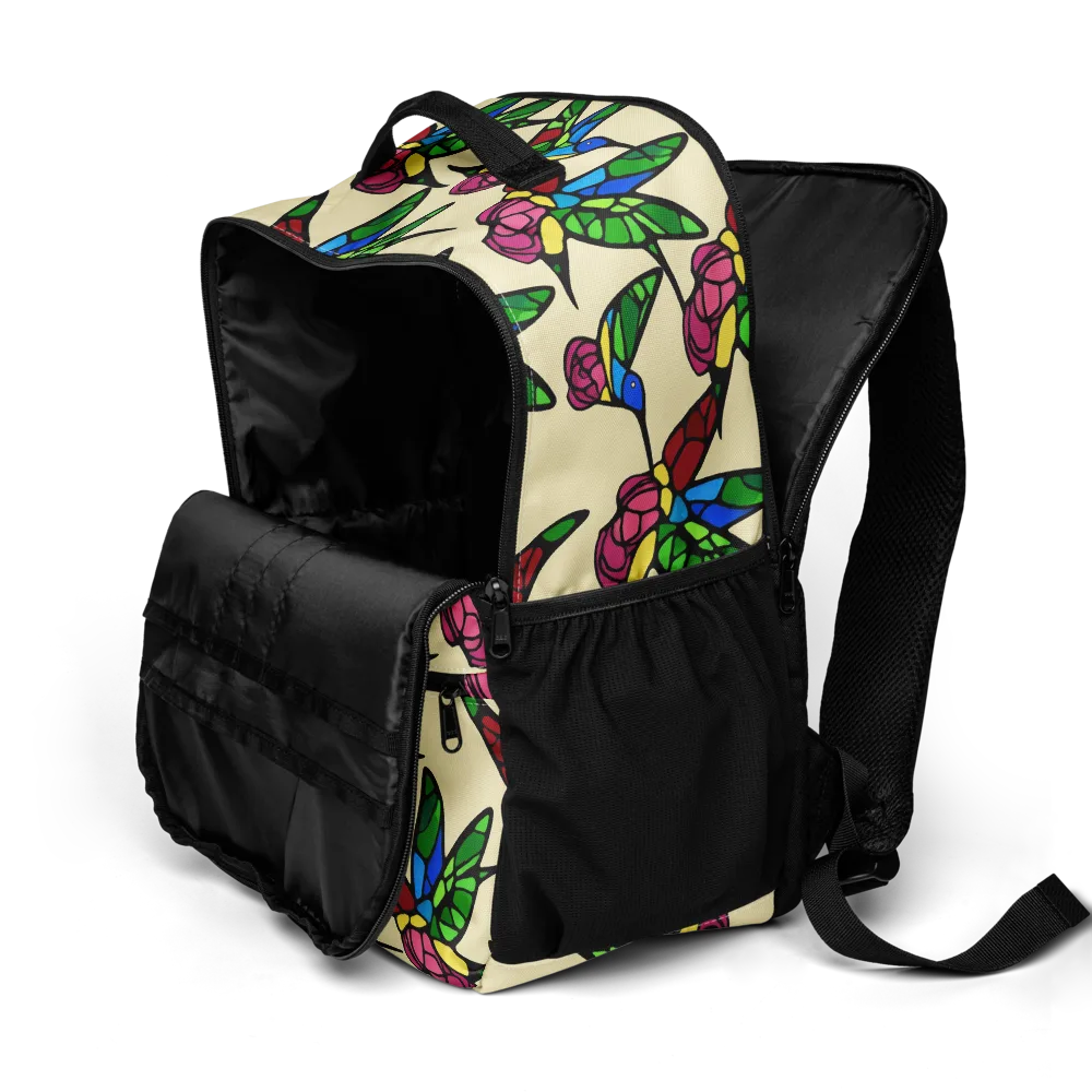 Hummingbird Mosaic on Utility Backpack — Product details 2