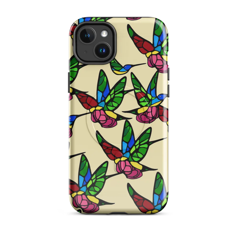 Hummingbird Mosaic on MagSafe Tough Case for iPhone® — Front