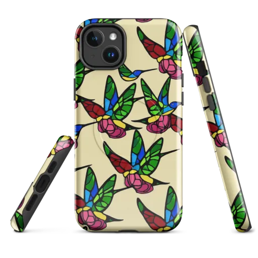 Hummingbird Mosaic on a MagSafe Tough Case for iPhone®
