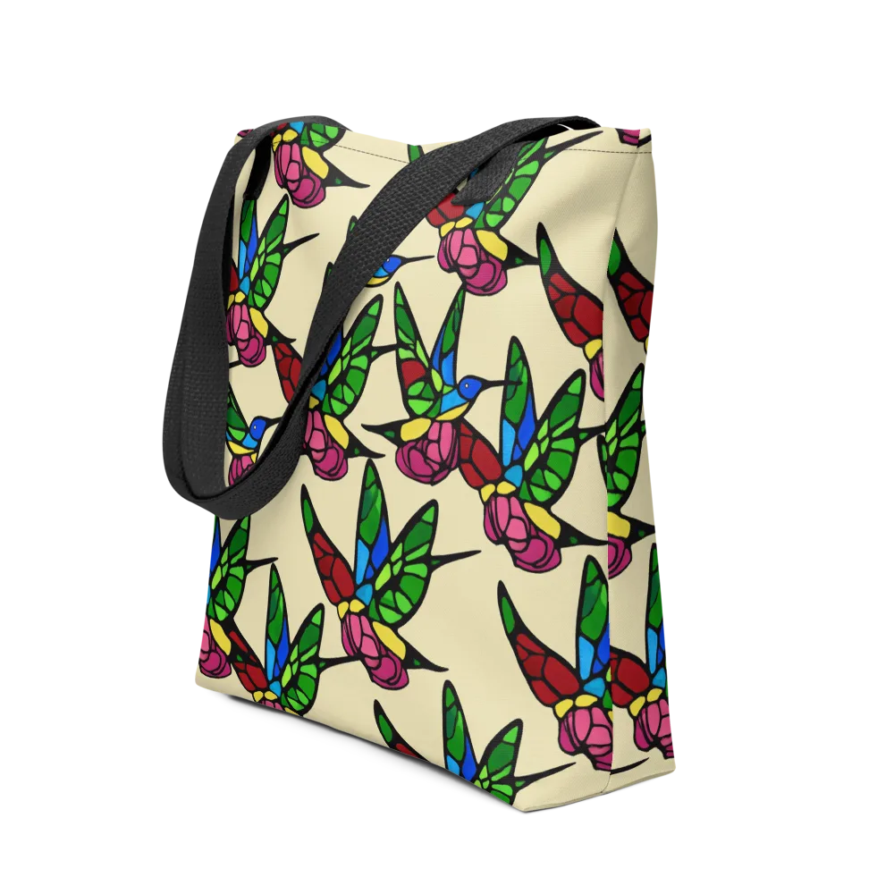 Hummingbird Mosaic on Tote Bag — Front