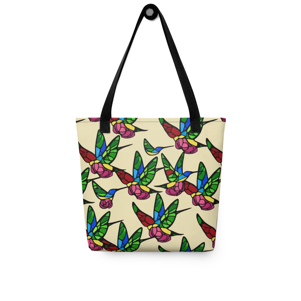 Hummingbird Mosaic on Tote Bag — Front