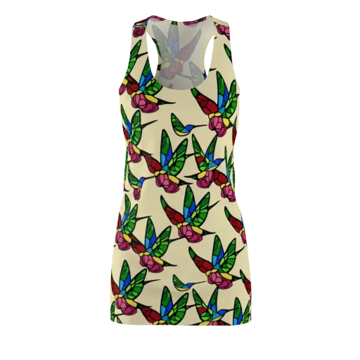 Hummingbird Mosaic on a Racerback Dress