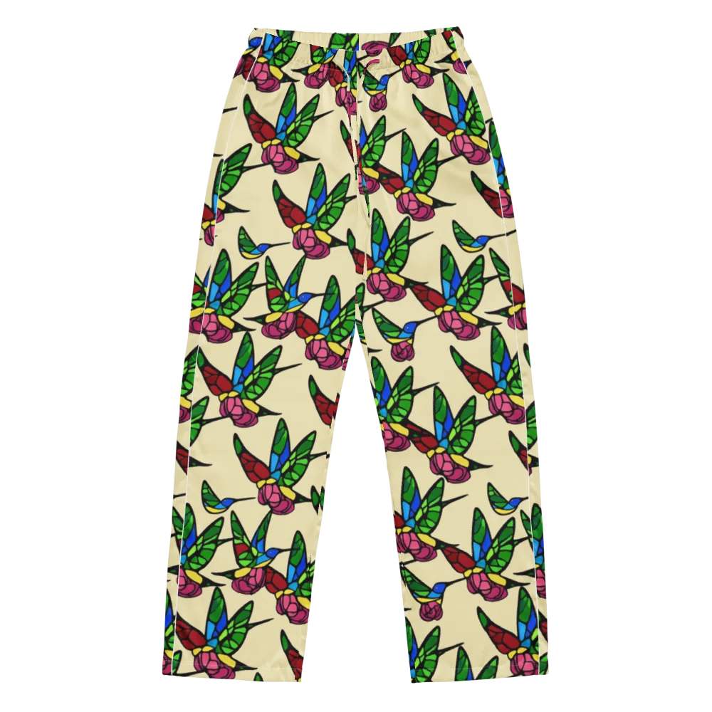 Hummingbird Mosaic on Women's Pajama Pants — Front