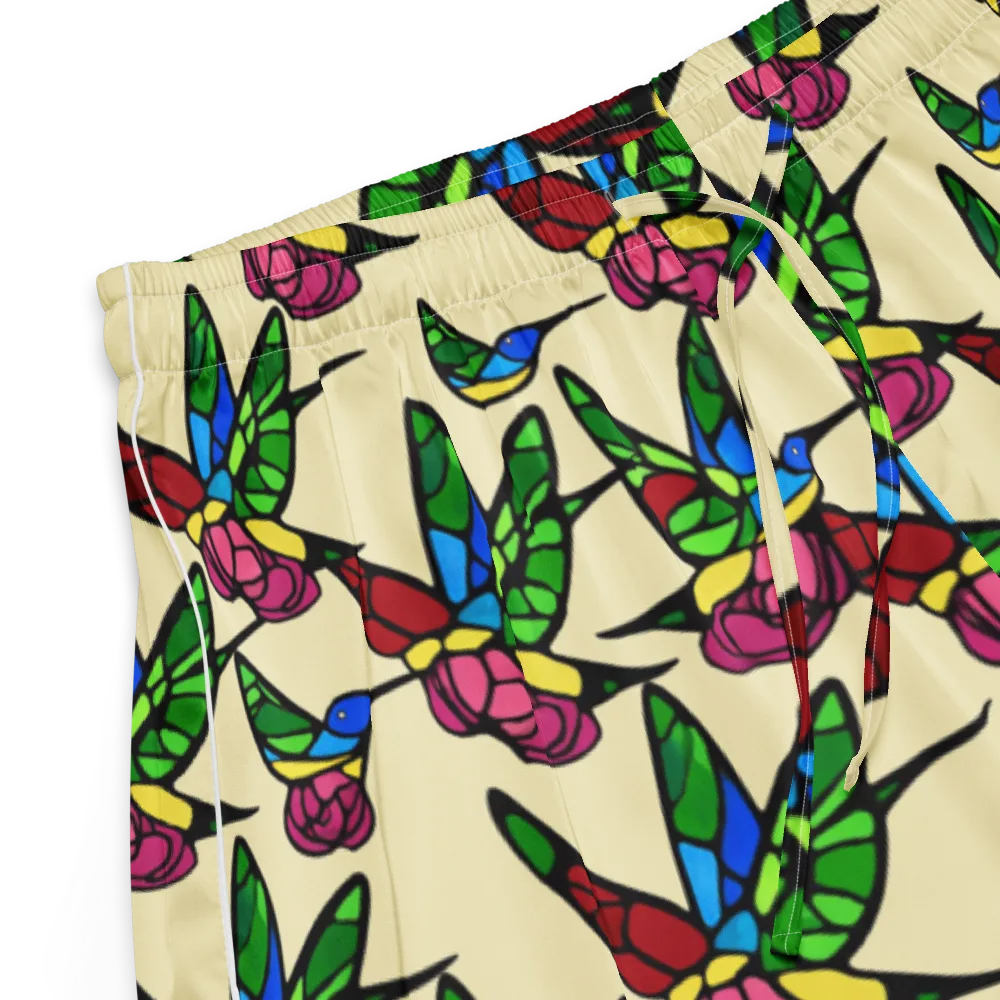 Hummingbird Mosaic on Women's Pajama Shorts — Product details