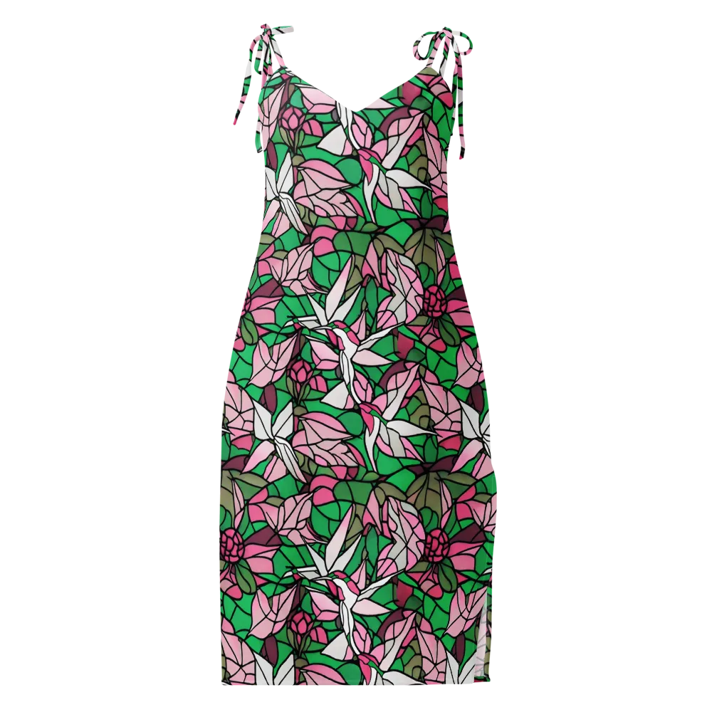 Stained Garden on Slip Dress — Front