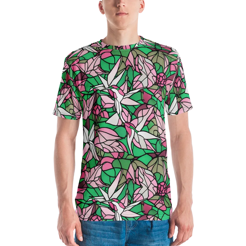 Stained Garden on Men's Crew Neck T-Shirt — Front