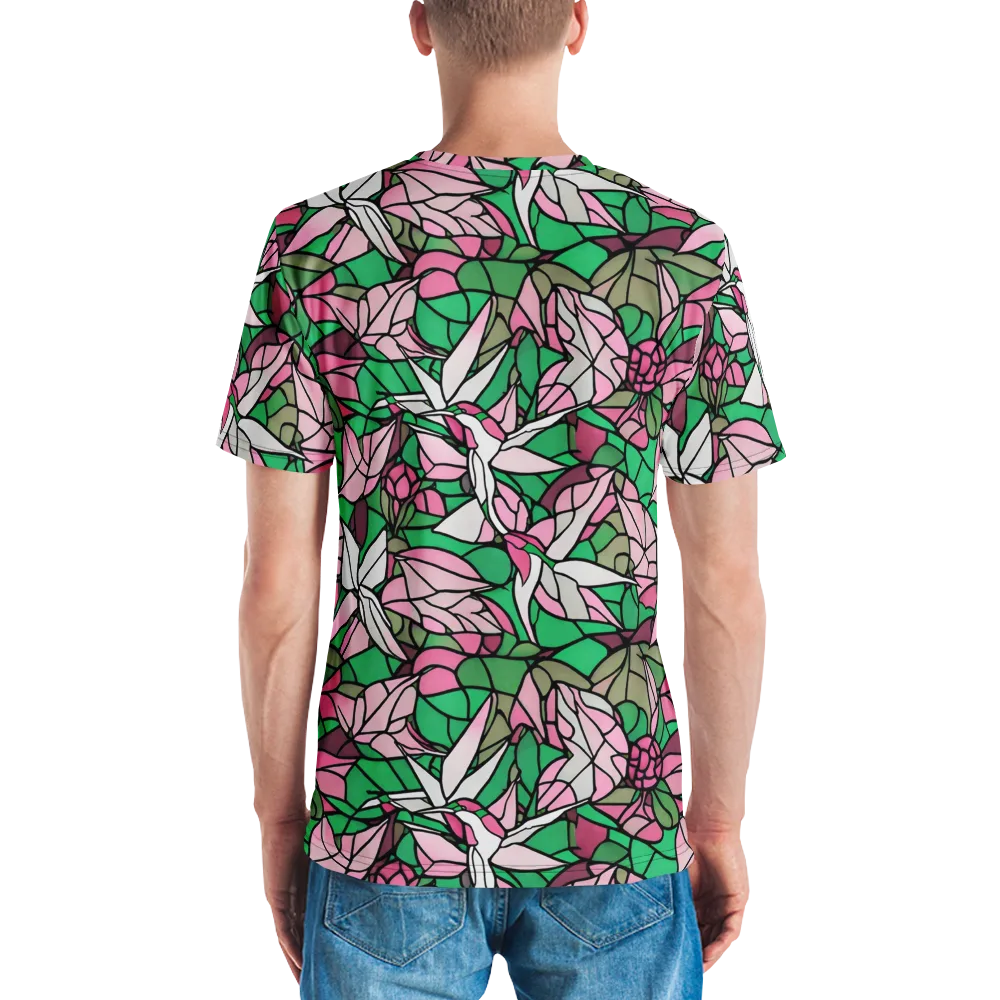 Stained Garden on Men's Crew Neck T-Shirt — Back