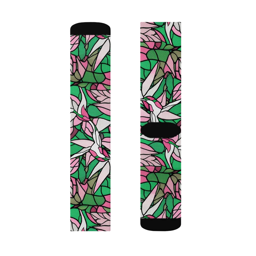 Stained Garden on Socks — Right Sock