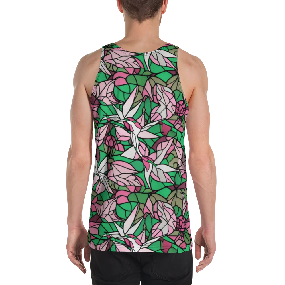 Stained Garden on Men's Tank Top — Back