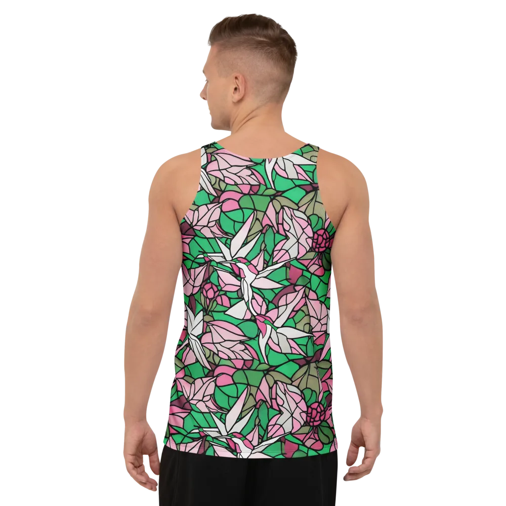 Stained Garden on Men's Tank Top — Back
