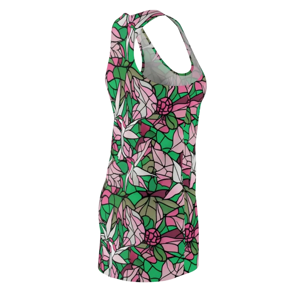 Stained Garden on Racerback Dress — Back Side
