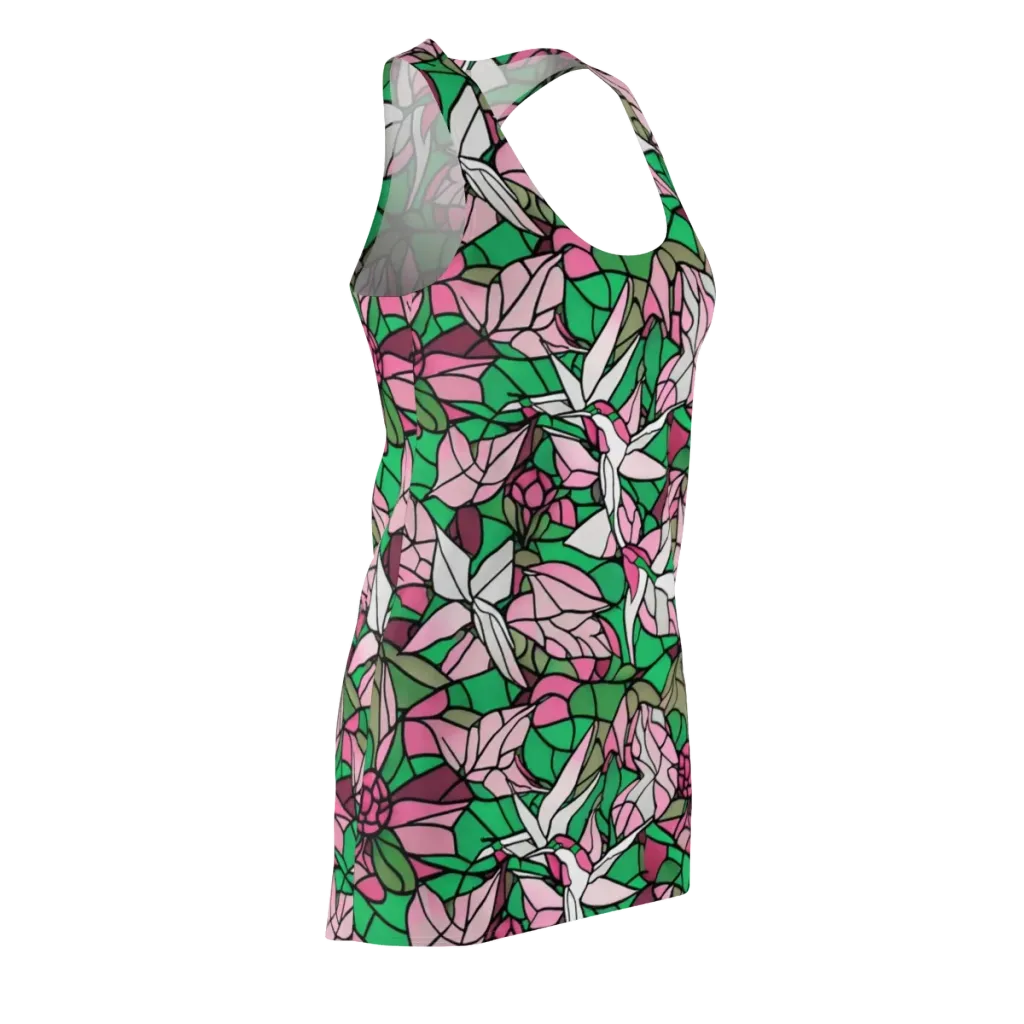 Stained Garden on Racerback Dress — Front Side
