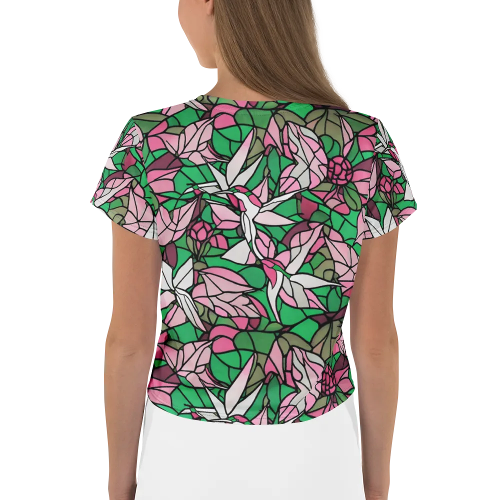 Stained Garden on Crop Tee — Back