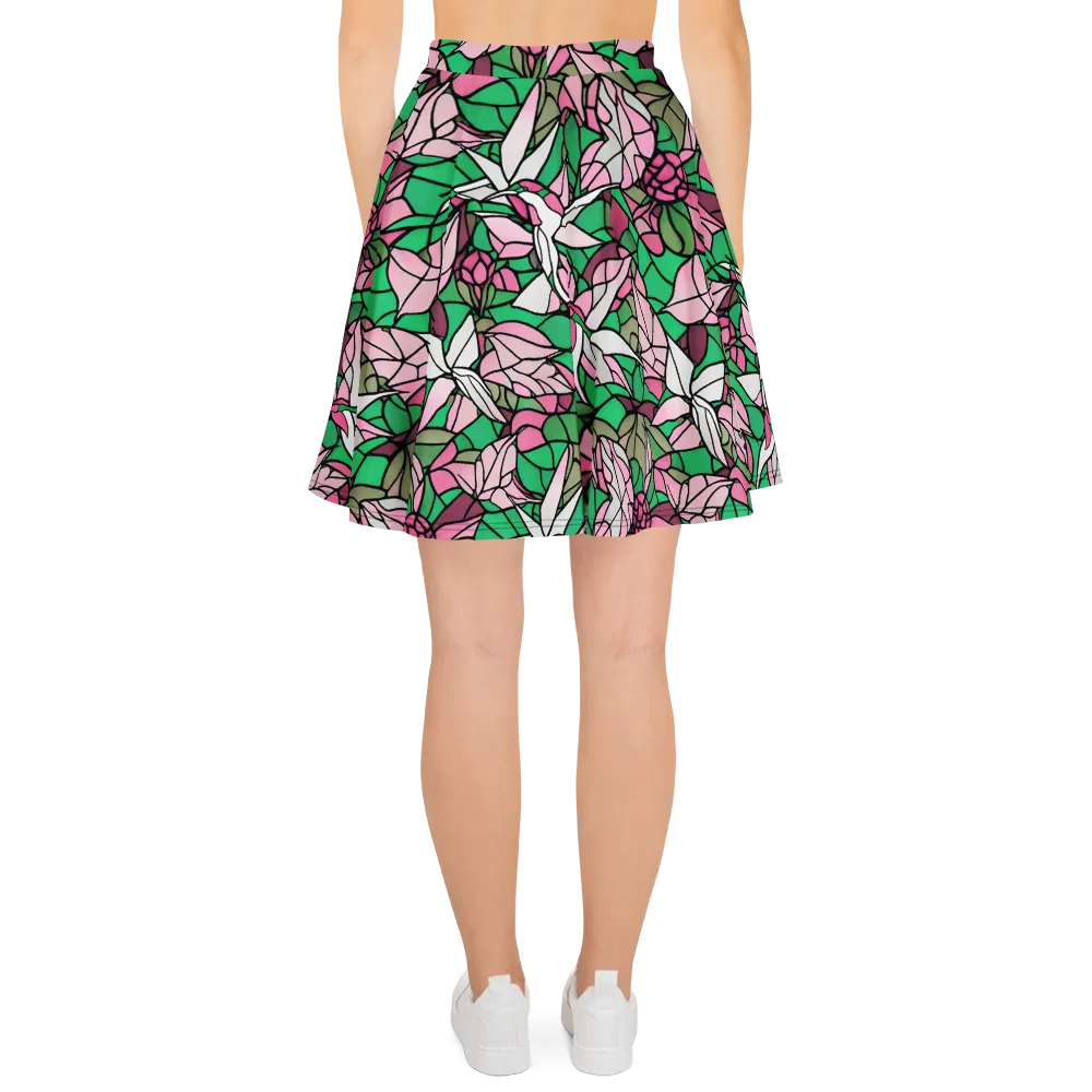 Stained Garden on Skater Skirt — Back