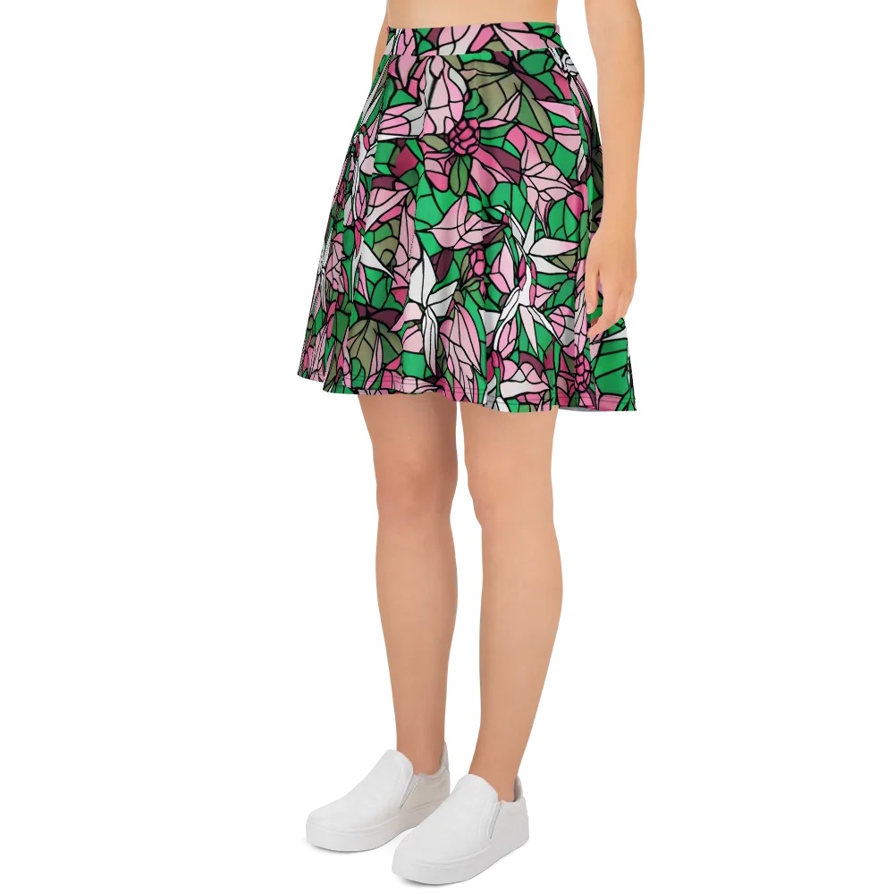 Stained Garden on Skater Skirt — Left