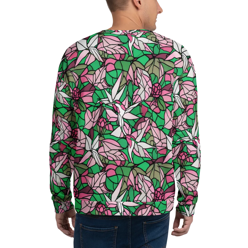 Stained Garden on Sweatshirt — Back