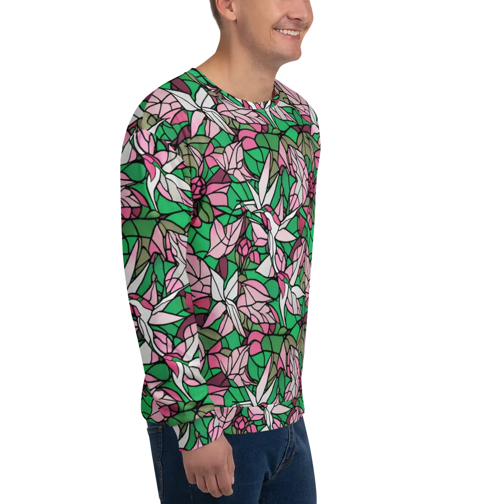 Stained Garden on Sweatshirt — Right Front