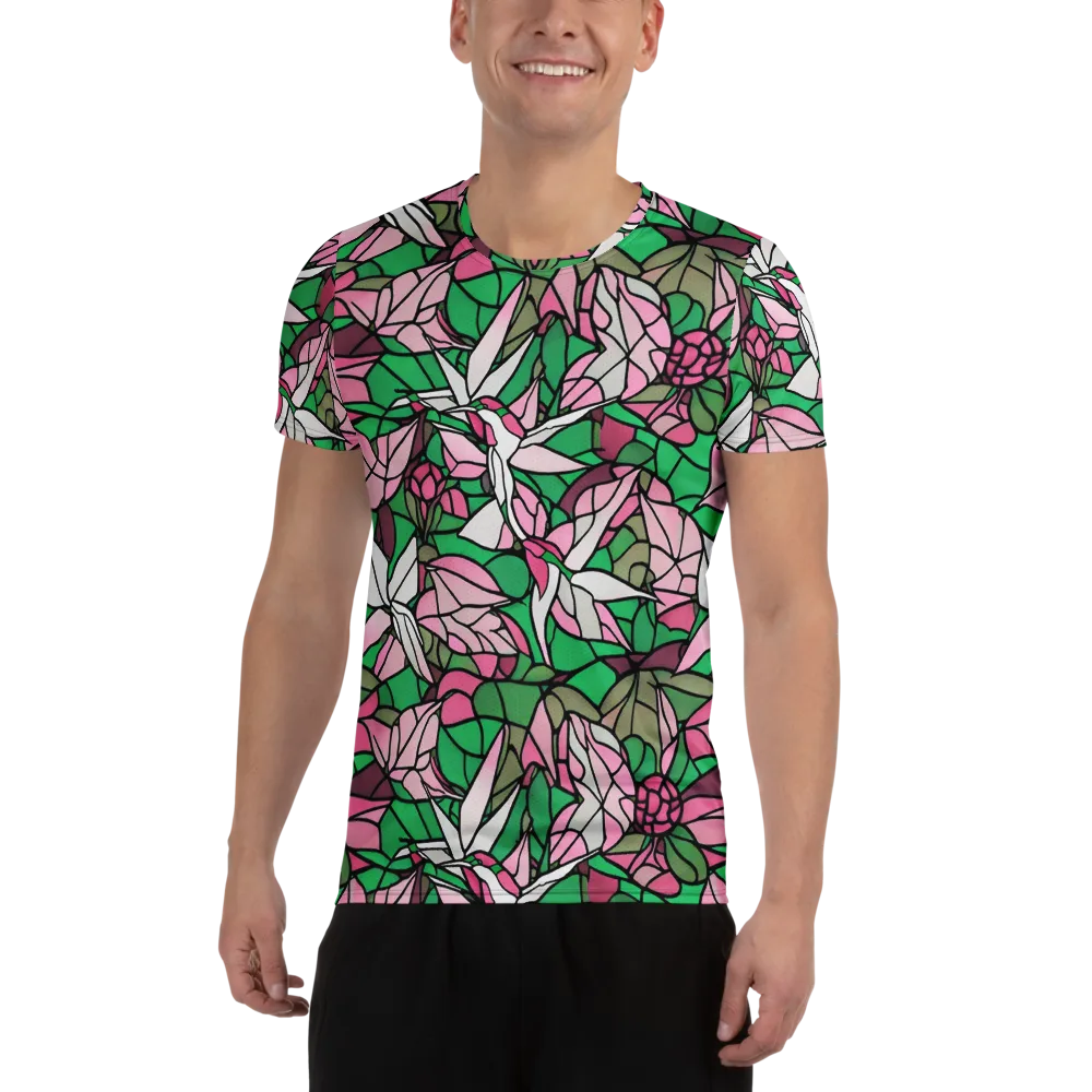 Stained Garden on Men's Athletic T-Shirt — Front