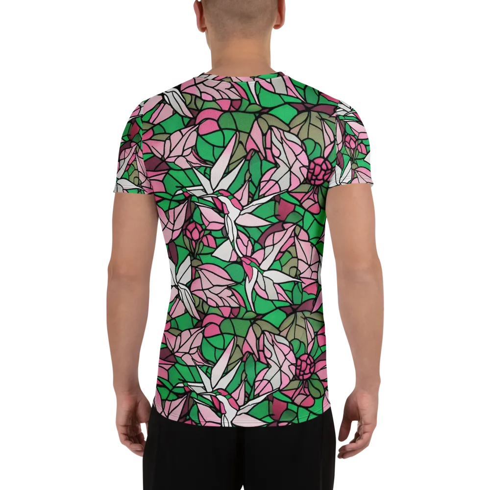 Stained Garden on Men's Athletic T-Shirt — Back