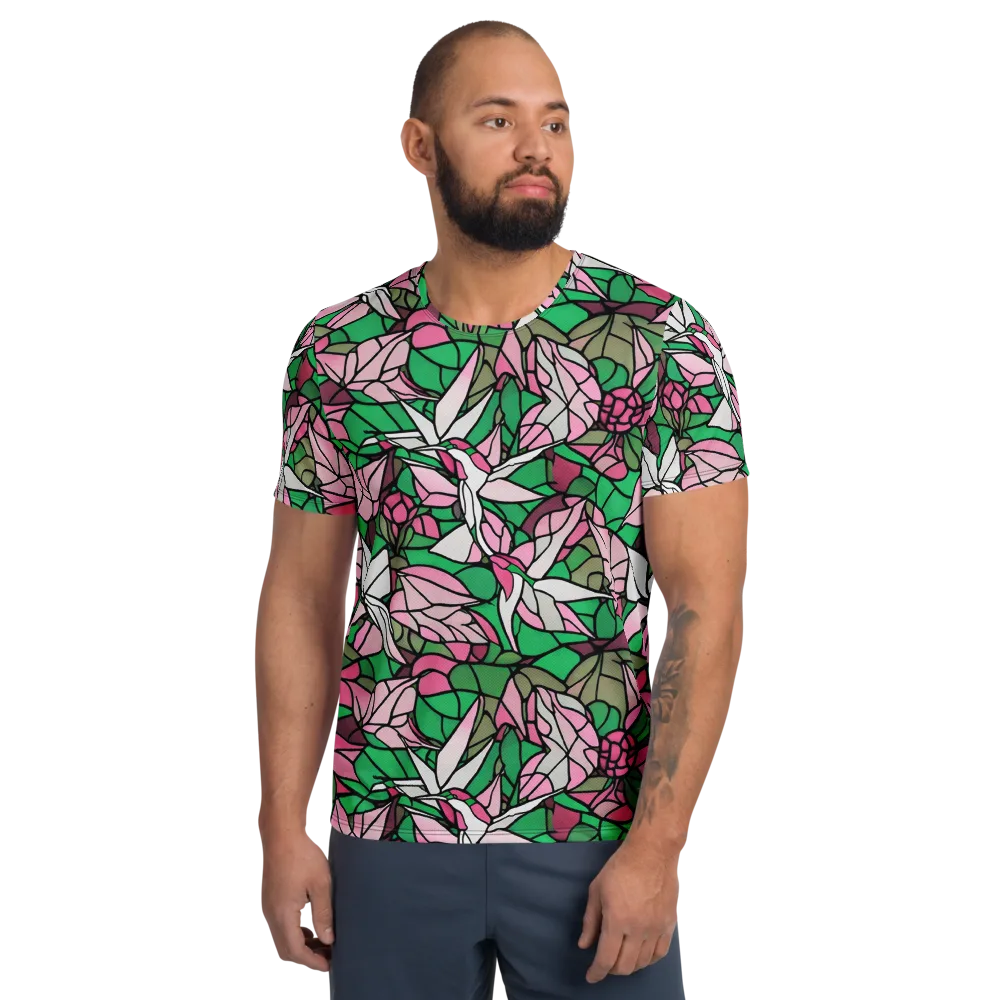Stained Garden on Men's Athletic T-Shirt — Front