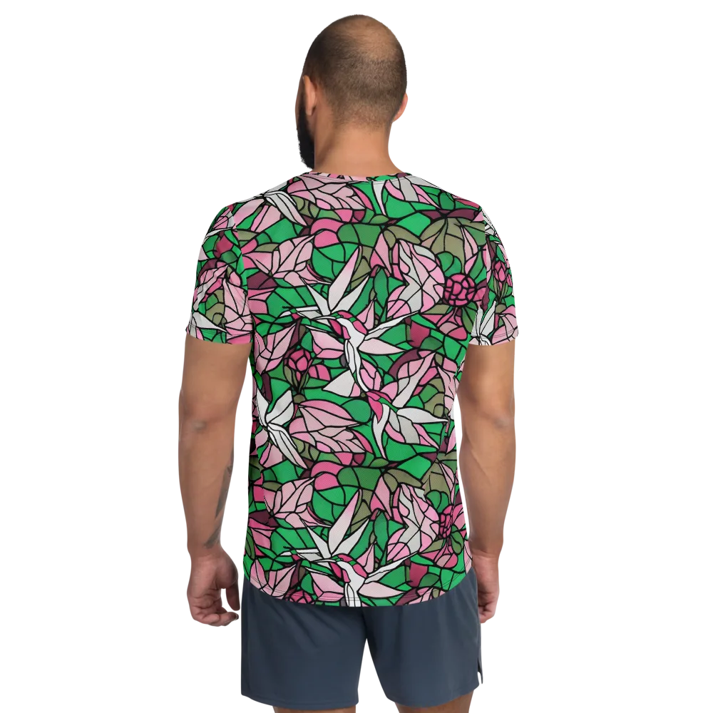 Stained Garden on Men's Athletic T-Shirt — Back