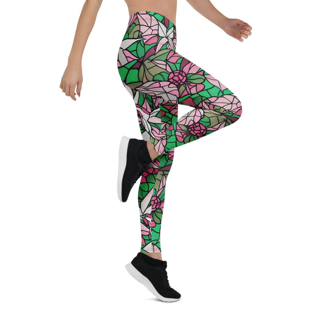 Stained Garden on Leggings — Right