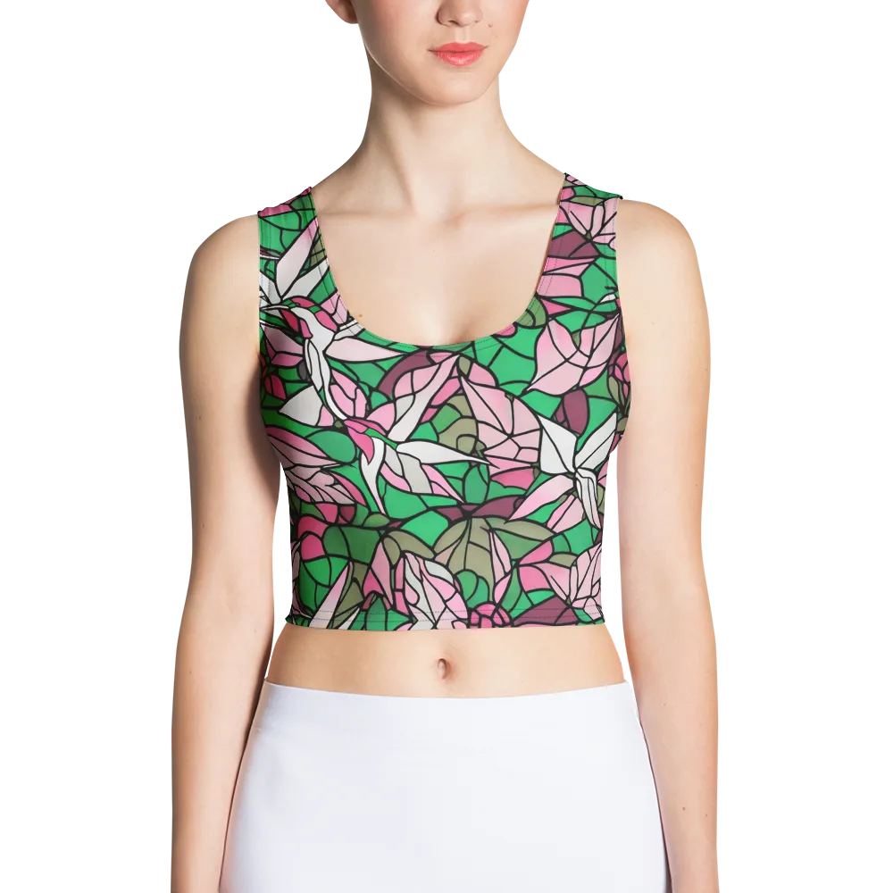 Stained Garden on Crop Top — Front
